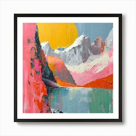 Mountain Landscape, Abstract Expressionism, Minimalism, and Neo-Dada Art Print