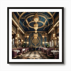 Gilded Dining Room Art Print