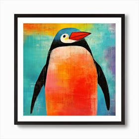 Maraclemente Penguin Painting Style Of Paul Klee Seamless 3 Art Print