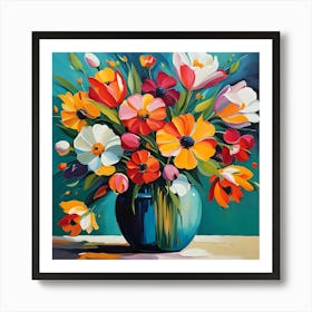 Flowers In A Vase 9 Art Print