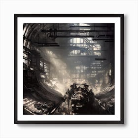 Train Station Art Print