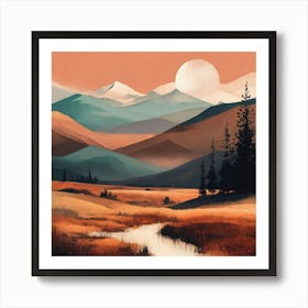 Mountain Landscape 19 Art Print