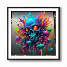 Ai Skull Art Print