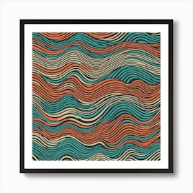 Abstract Wavy Pattern 3 Art Print