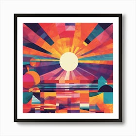 Sun Rises Art Print