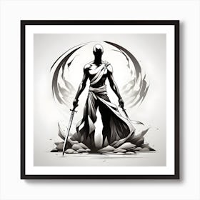 Samurai Warrior Art Print