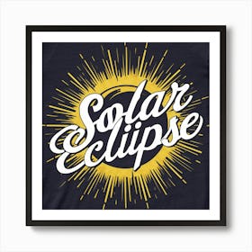 A Striking T Shirt Design Featuring A Stylized Solar Eclipse Art Print
