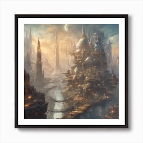 Fantasy City 1 Art Print