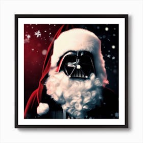 Darth Vader Is Santa Art Print