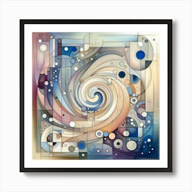 Abstract swirls Art Print