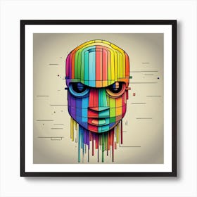 Suspicious Head Art Print