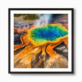 Yellowstone Geyser Art Print