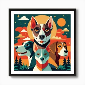 Dogs Art Print 1 Art Print