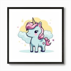 Cute Unicorn 32 Art Print