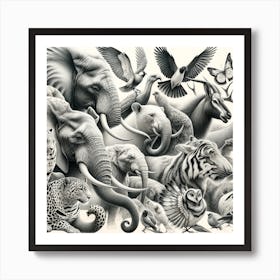 Animals Art Print