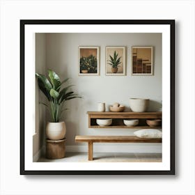 Room With Plants 3 Art Print