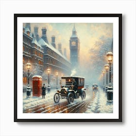 London In Winter Art Print Art Print