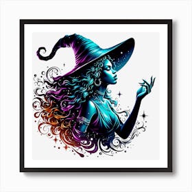 Witch Tee Art Print
