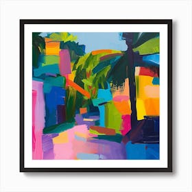 Abstract Travel Collection Caye Caulker Belize 2 Art Print