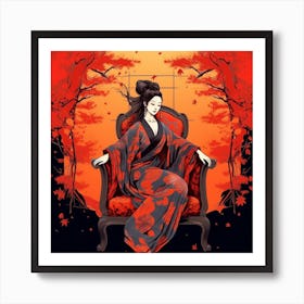 Geisha 3 Art Print