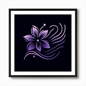 Purple Flower Art Print