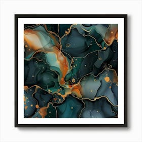 Gilded Marble (6) Art Print