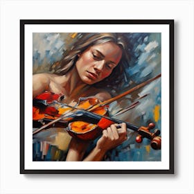 Broken Violin And Reality By Tomas Akelis Art Print