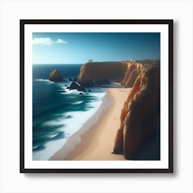 Cliffs Of Lisbon Art Print