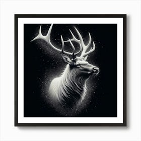 Deer Head Art Print