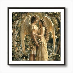 Angels Of Love 1 Art Print