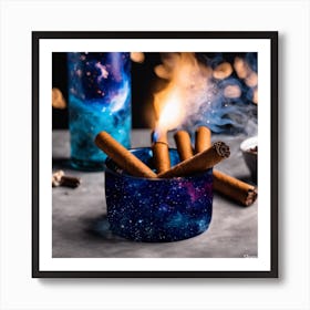 Galaxy Ashtray Art Print