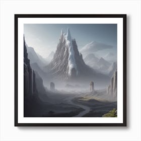 A Dark and Murky Landscape Art Print