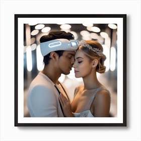 Futuristic Wedding 1 Art Print