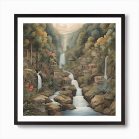 Waterfall 2 Art Print