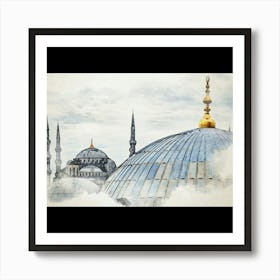 Blue Mosque Art Print