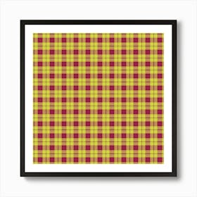 Plaid Fabric 156 Art Print