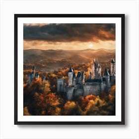 Castle In The Forest 2 Art Print