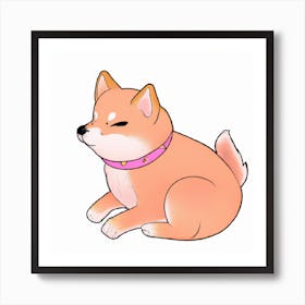 Cute Shiba Inu Art Print