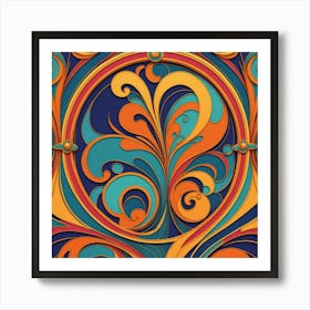 Abstract Swirls 8 Art Print