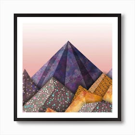 Abstract Mountains 2 Art Print