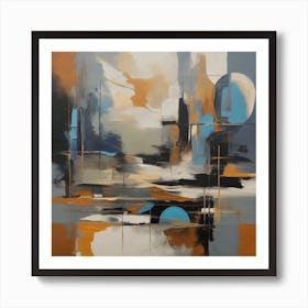 Abstract Cityscape Art Print