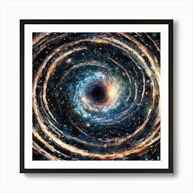 Black Hole In Space Art Print