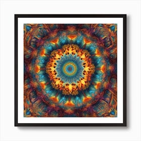 Psychedelic Mandala 4 Art Print