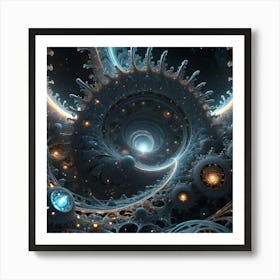 In The Middle Of A Fractal Universe 12 Art Print