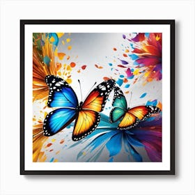 Colorful Butterflies 59 Art Print