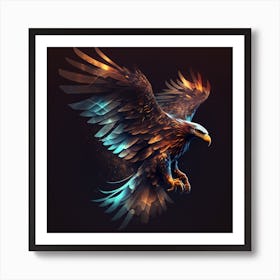 Myeera Digital Logo Style Of An Eagle Flying C41aa1e9 1bce 4f58 B15e 99028f8c33cf Art Print