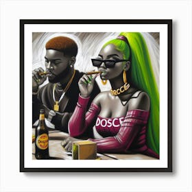 Sexy Couple 3 Art Print