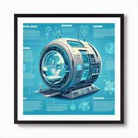 Futuristic Spacecraft Art Print