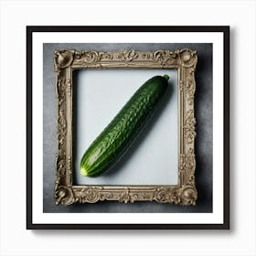 Cucumber In Frame Art Print