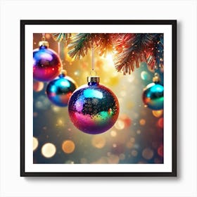 Christmas Ornaments 149 Art Print